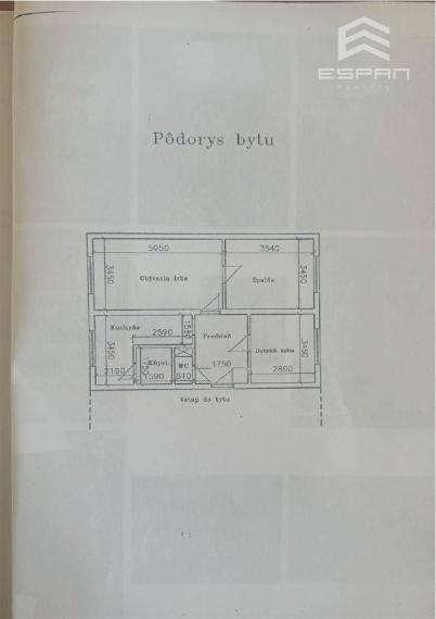 Zariadený 3 izbový byt v bytovom dome s vlastným dvorom v v blízskosti školy v obci Jakubov